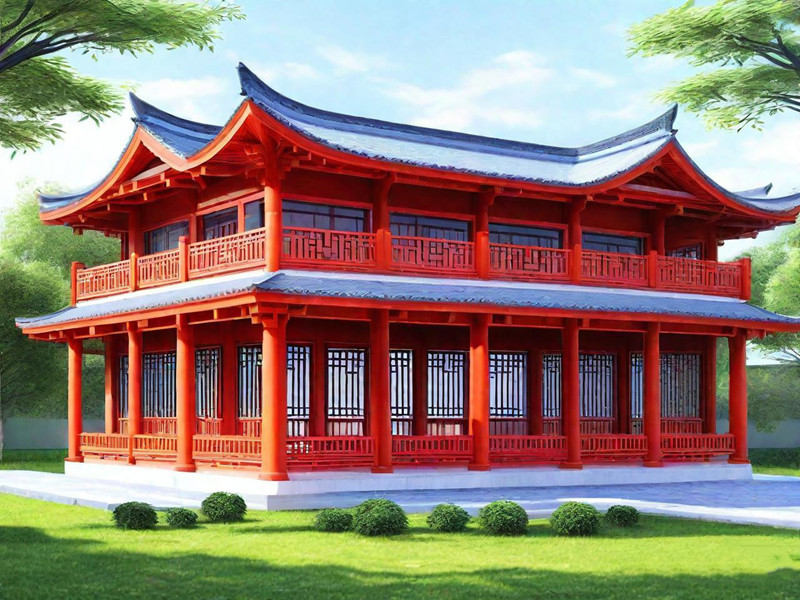 Chinese-Style Steel-Wood Structure Houses