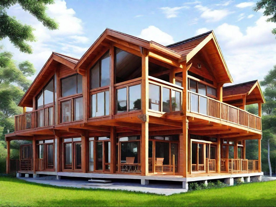 Steel-wood structured villa