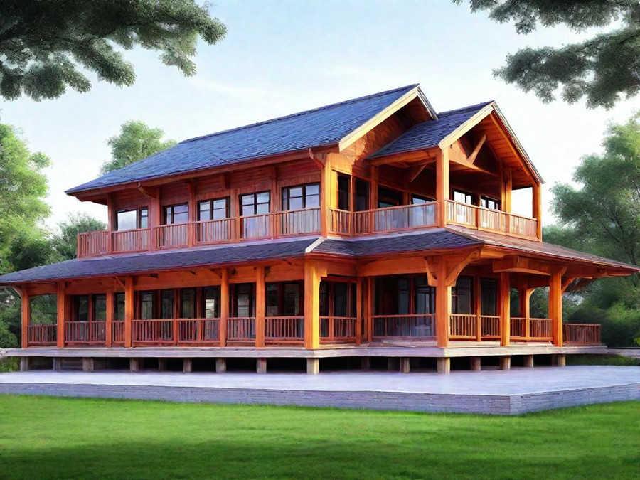 Built Chinese ancient style light steel villa